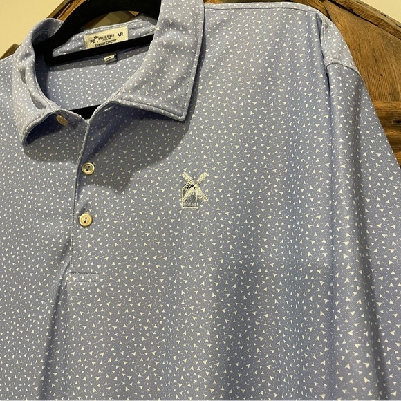Men’s Peter Millar Summer Comfort Quixote Golf Club Logo Polo Size XXL - Picture 2 of 8